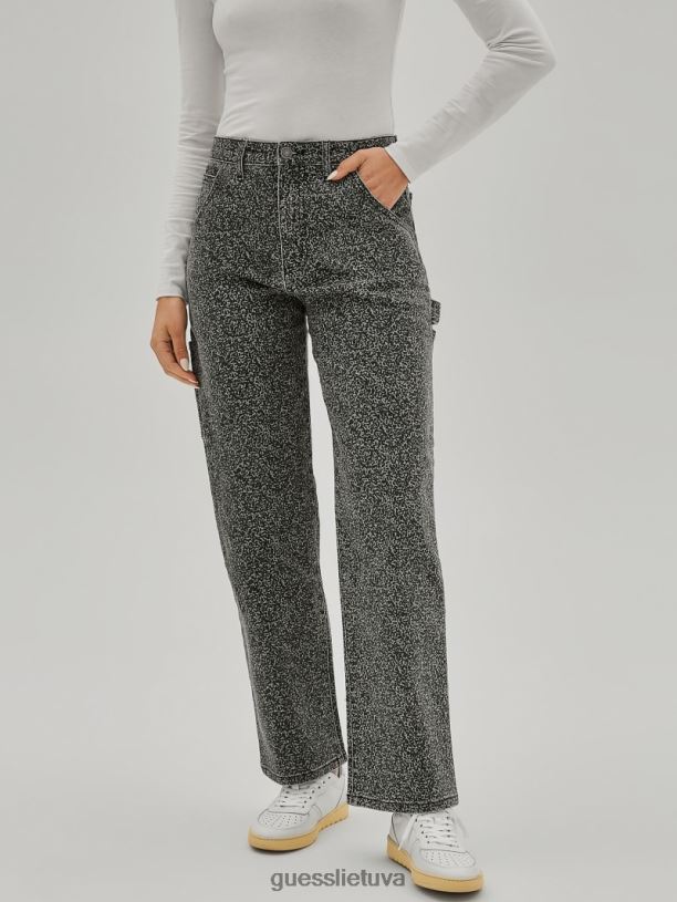 unisex GUESS 6NLN130 drabužiai bambuko lazda originalios kompozicijos spausdinimo dailidės džinsai
