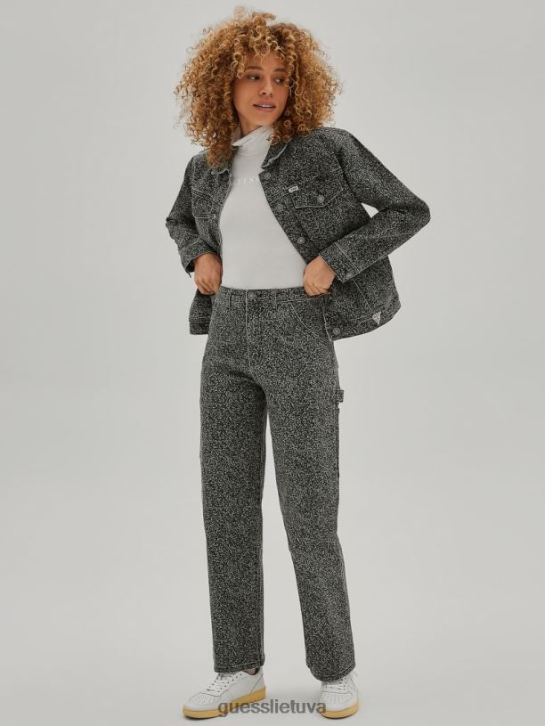 unisex GUESS 6NLN130 drabužiai bambuko lazda originalios kompozicijos spausdinimo dailidės džinsai