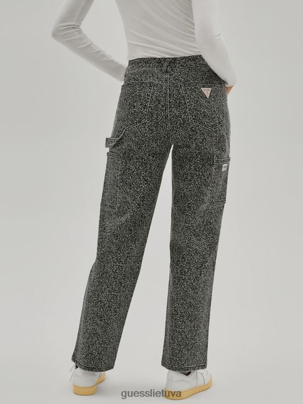 unisex GUESS 6NLN130 drabužiai bambuko lazda originalios kompozicijos spausdinimo dailidės džinsai