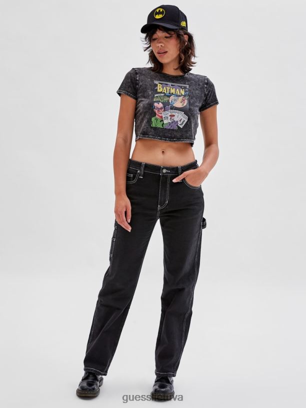 unisex GUESS 6NLN1231 drabužiai juodas multi originals x batman cropped baby marškinėliai