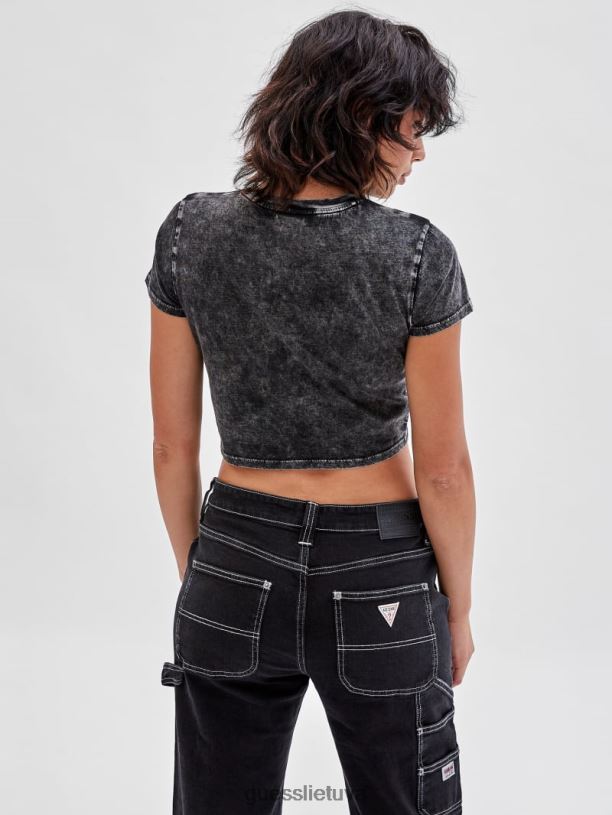 unisex GUESS 6NLN1231 drabužiai juodas multi originals x batman cropped baby marškinėliai