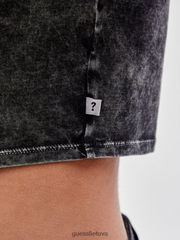 unisex GUESS 6NLN1231 drabužiai juodas multi originals x batman cropped baby marškinėliai