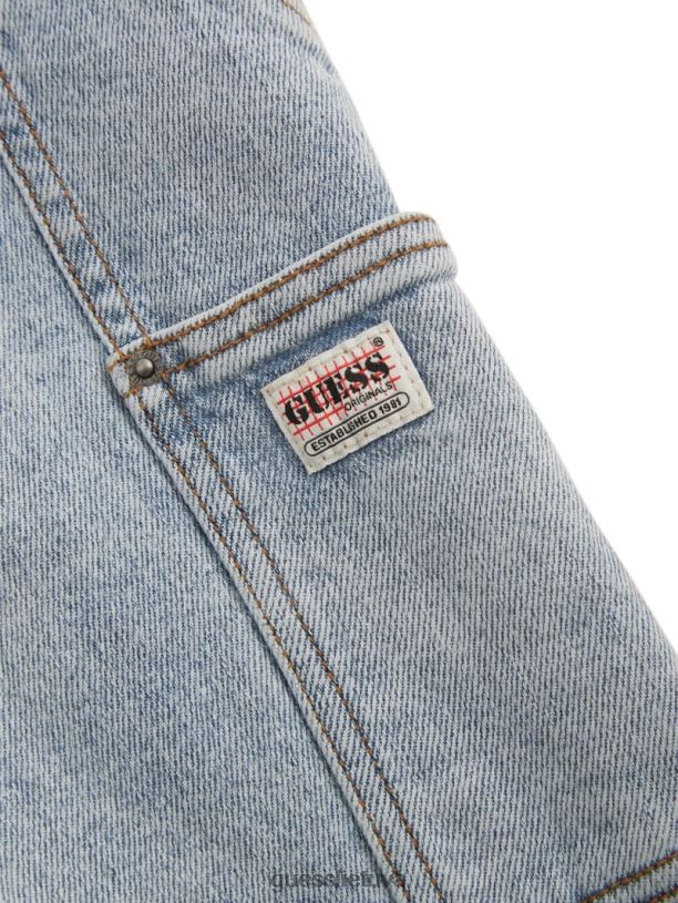 unisex GUESS 6NLN169 drabužiai eik jackie rūgštiniu plovimu Originalus komplektas rūgštimi plauti carpenter džinsai