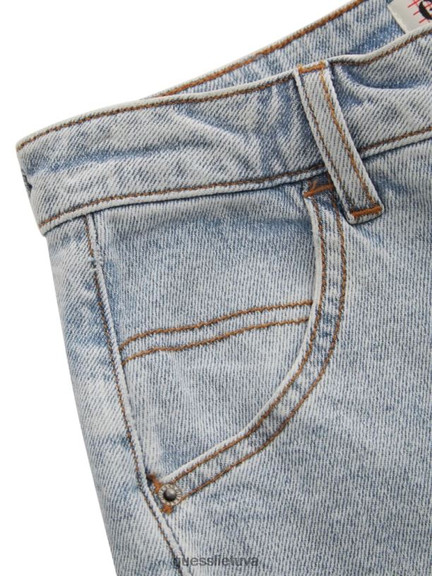 unisex GUESS 6NLN169 drabužiai eik jackie rūgštiniu plovimu Originalus komplektas rūgštimi plauti carpenter džinsai