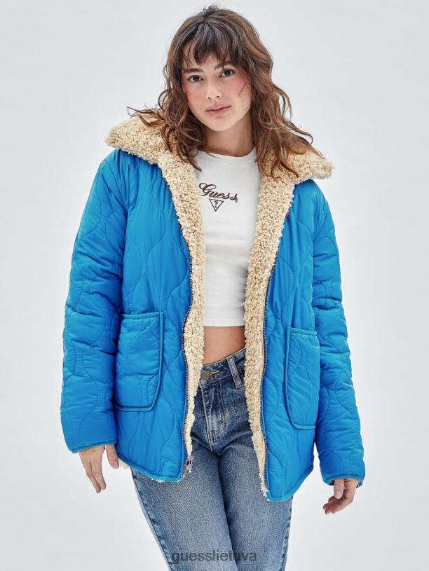 unisex GUESS 6NLN1845 drabužiai biscotti originali apverčiama striukė