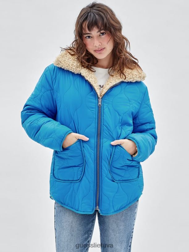 unisex GUESS 6NLN1845 drabužiai biscotti originali apverčiama striukė