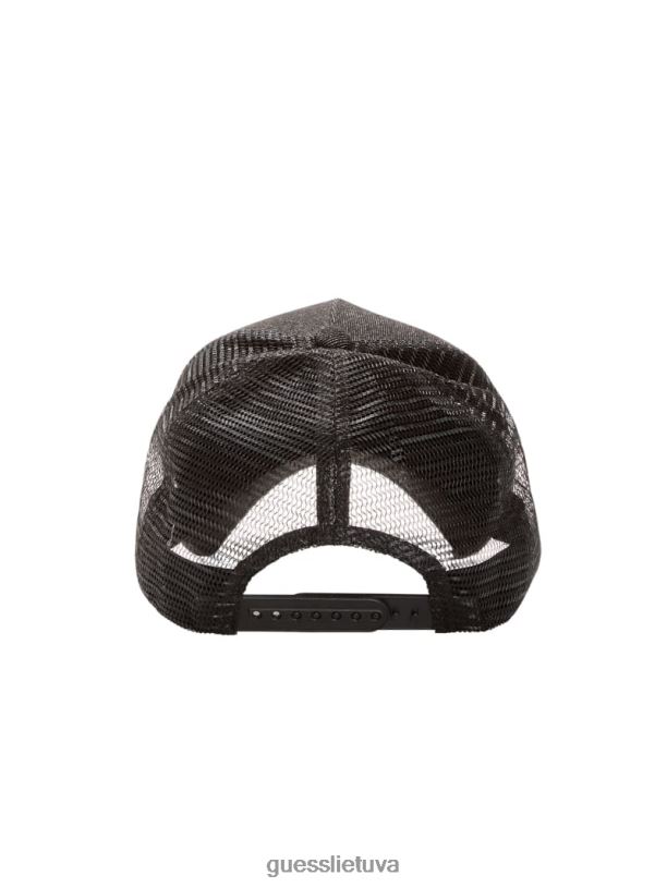 unisex GUESS 6NLN3810 drabužiai juodas originali džinsinė sunkvežimio kepurė