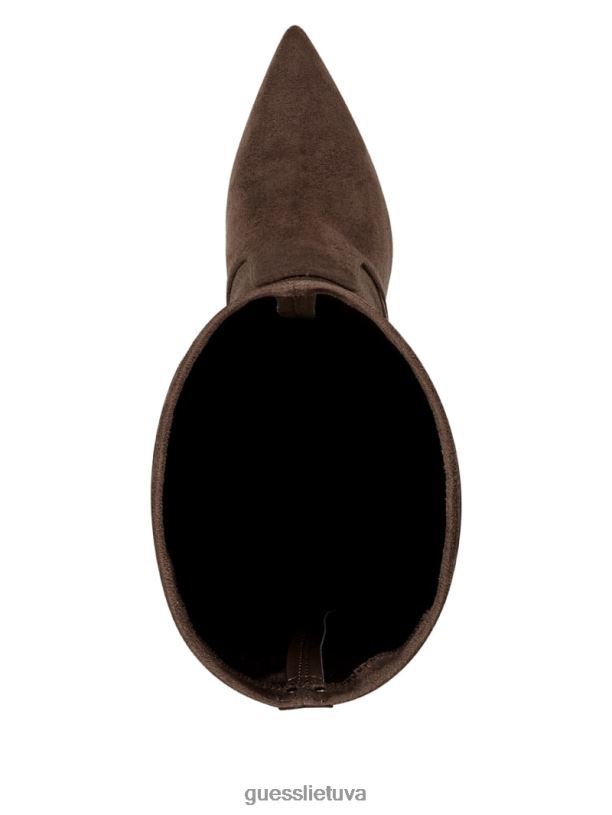 moterys GUESS 6NLN3526 avalynė vidutinio rudumo geresni dirbtiniai zomšiniai batai virš kelių