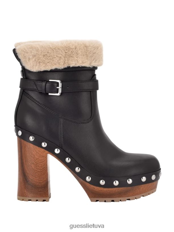 moterys GUESS 6NLN3530 avalynė juodas daminos dirbtinio kailio bateliai