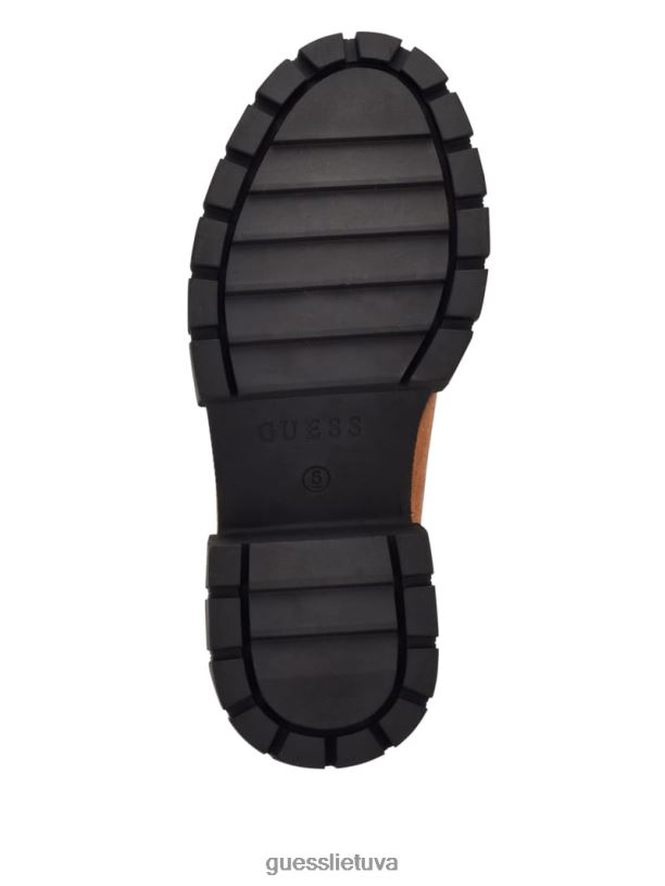 moterys GUESS 6NLN3538 avalynė kaštonų rudos spalvos kiele sherpa pamušalu turistiniai batai