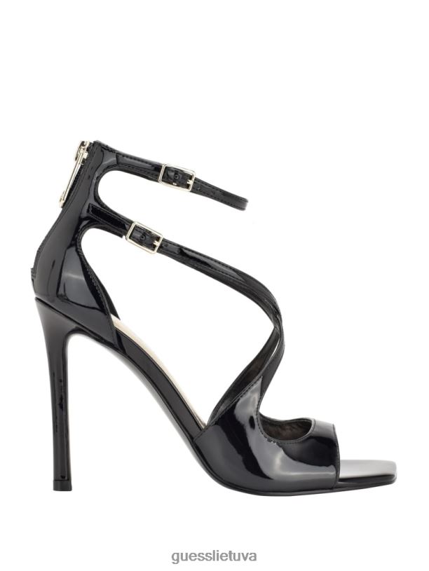 moterys GUESS 6NLN3392 avalynė juodas Sella dirželiais aukštakulniais