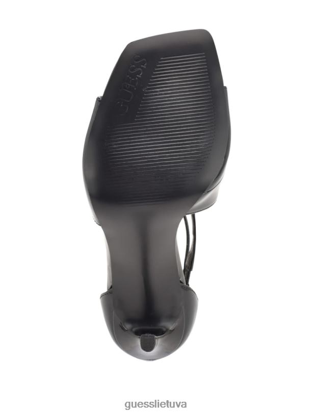 moterys GUESS 6NLN3392 avalynė juodas Sella dirželiais aukštakulniais