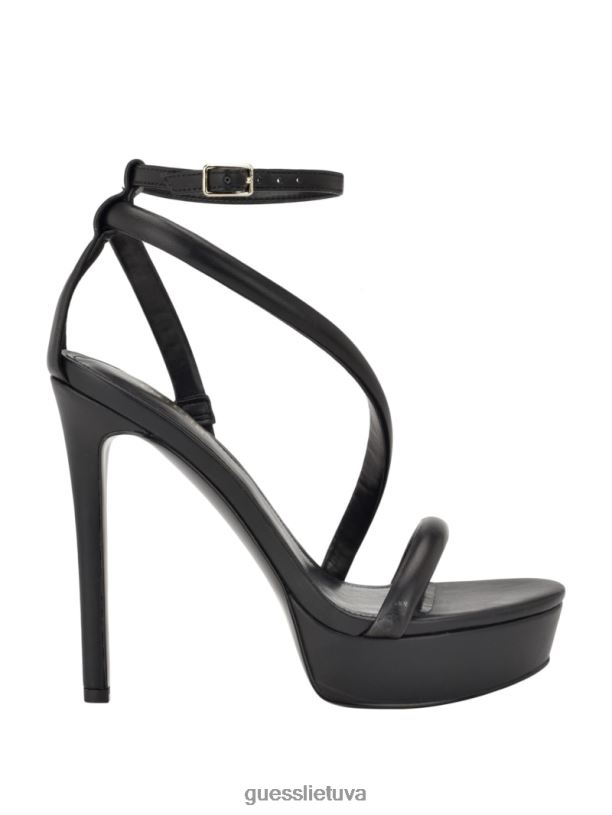 moterys GUESS 6NLN3409 avalynė juodas casilda strypy aukštakulniai