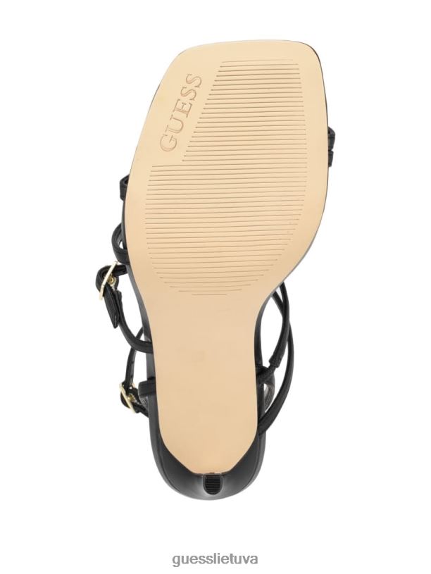 moterys GUESS 6NLN3421 avalynė juodas varžtais surišti stileto aukštakulniai