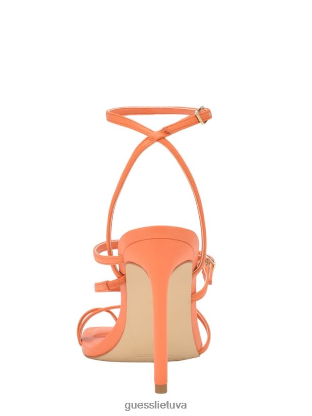 moterys GUESS 6NLN3423 avalynė oranžinė varžtais surišti stileto aukštakulniai