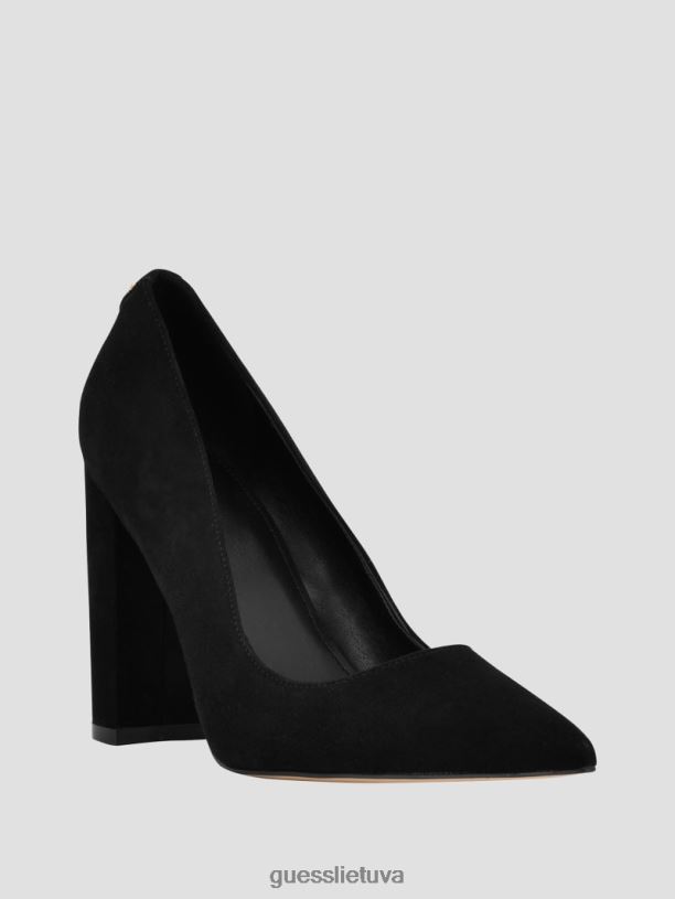 moterys GUESS 6NLN3425 avalynė juodas abagail odiniai kulniukai