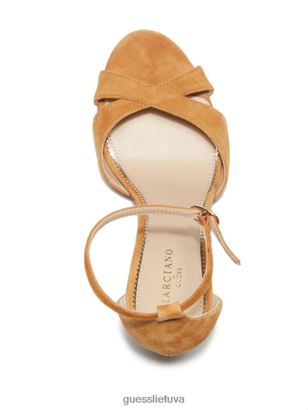 moterys GUESS 6NLN3451 avalynė mbrn-1 abiele odiniai stiletto sandalai
