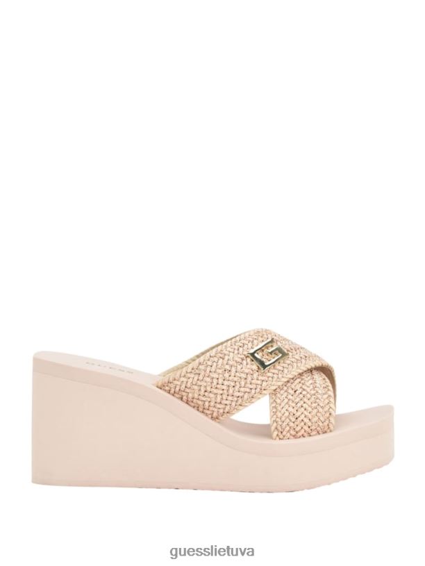 moterys GUESS 6NLN3466 avalynė lengvas natūralus 110 danvi pintos pleištinės basutės
