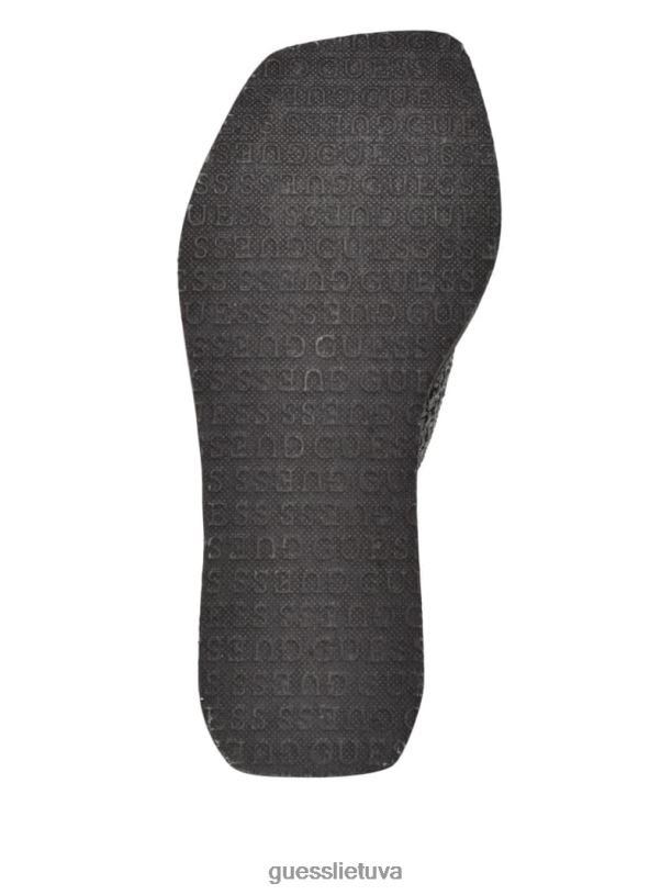 moterys GUESS 6NLN3467 avalynė juodas danvi pintos pleištinės basutės