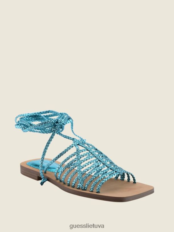 moterys GUESS 6NLN3498 avalynė Vidutiniškai žalia 310 Suvarstomi rayana sandalai