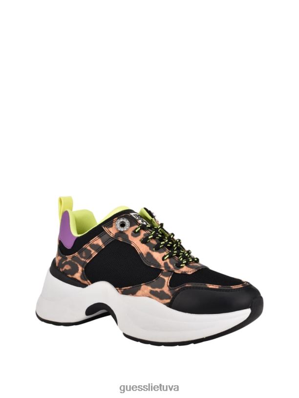 moterys GUESS 6NLN2458 avalynė juodas audinys juless chunky sportbačiai