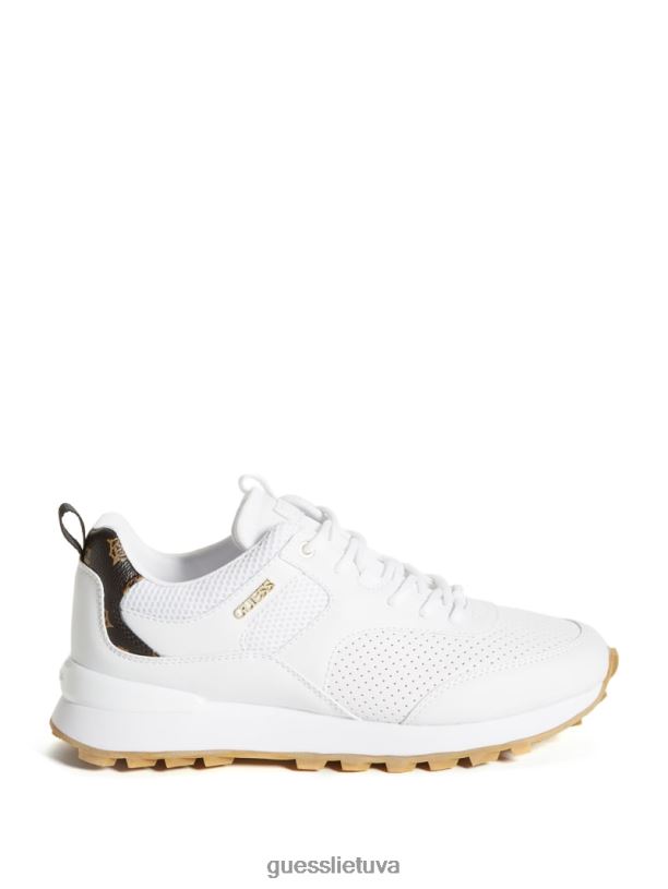 moterys GUESS 6NLN2464 avalynė baltas auksas selvie perforuoti sportbačiai