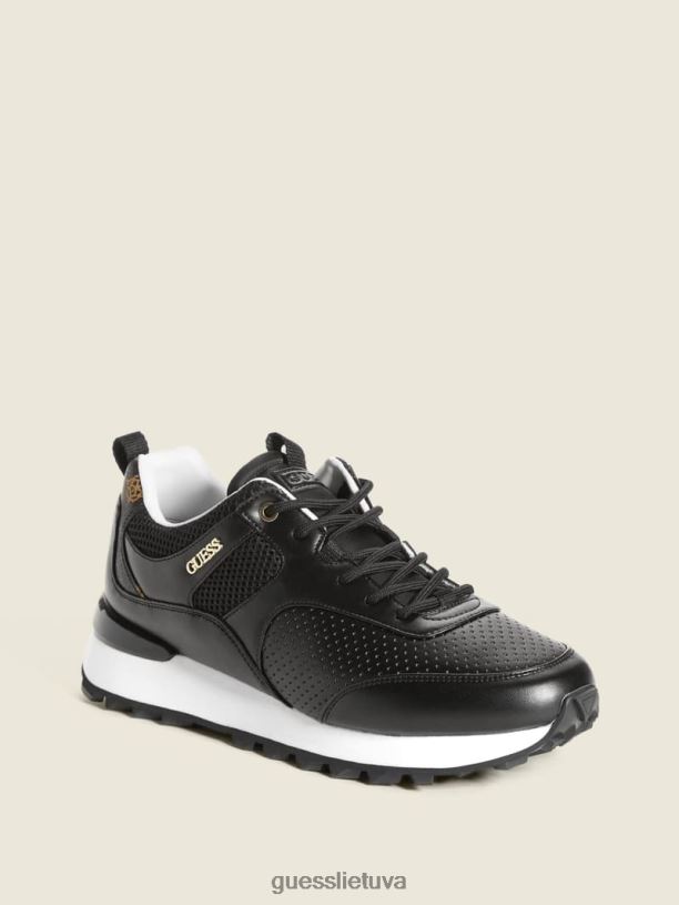 moterys GUESS 6NLN2467 avalynė juoda 1 selvie perforuoti sportbačiai