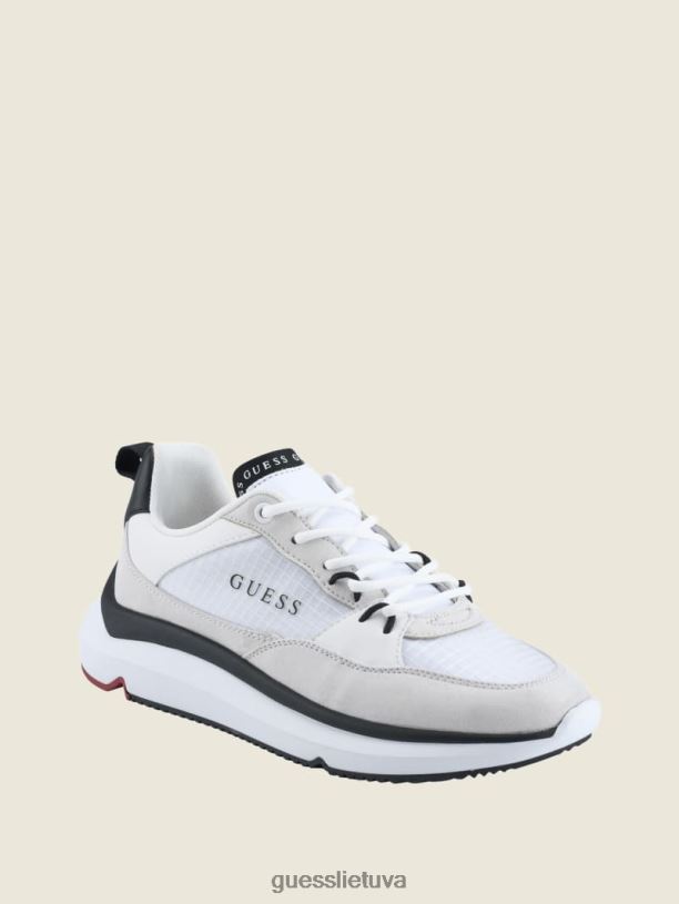 moterys GUESS 6NLN2514 avalynė dramblio kaulo 150 demom logotipo sportbačiai