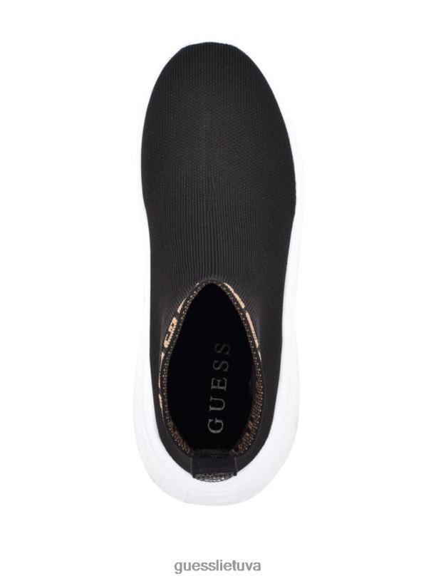 moterys GUESS 6NLN2533 avalynė rudas daugiasluoksnis audinys sindera kojinių sportbačiai