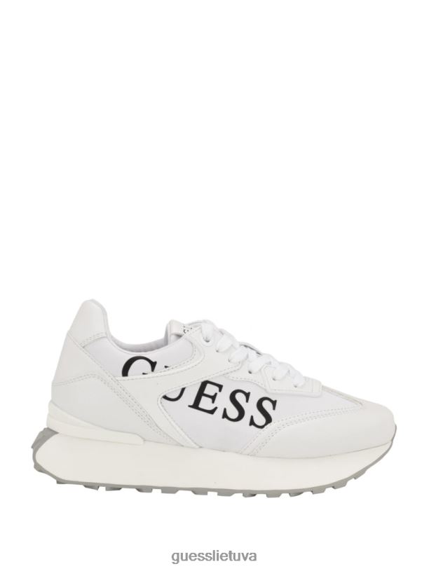 moterys GUESS 6NLN3331 avalynė baltas sportbačiai su luchia logotipu