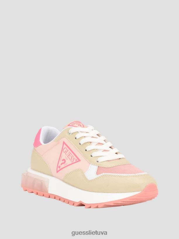 moterys GUESS 6NLN3344 avalynė lengvas natūralus 110 sportbačiai su melany logotipu