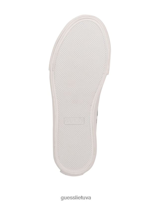 moterys GUESS 6NLN3364 avalynė vidurio mėlyna pranze žemi drobiniai sportbačiai