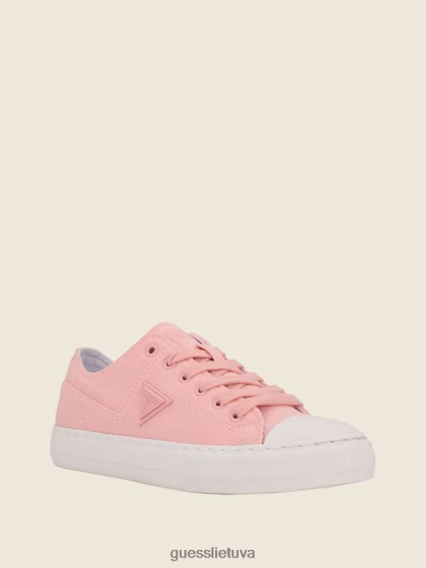 moterys GUESS 6NLN3366 avalynė šviesiai rožinė pranze žemi drobiniai sportbačiai