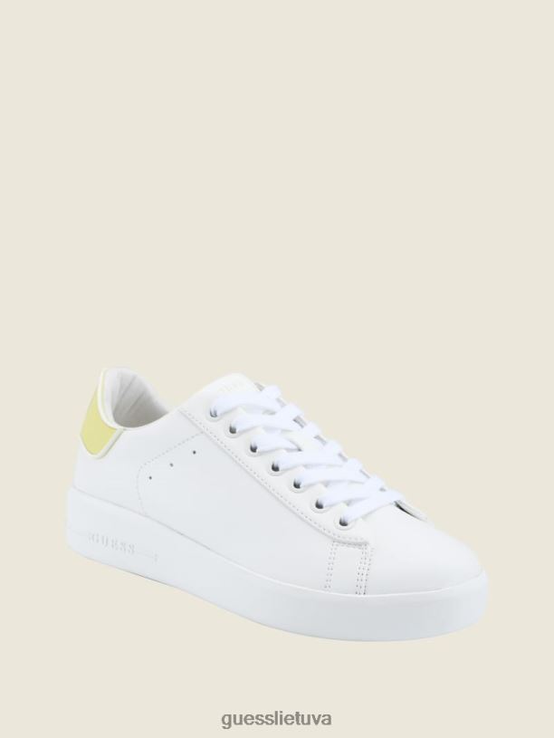 moterys GUESS 6NLN3368 avalynė dramblio kaulo rockies pop sportbačiai su aukštakulniais