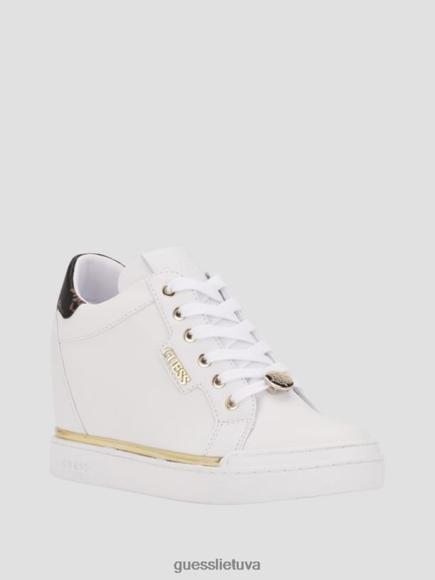 moterys GUESS 6NLN3374 avalynė kas gėlėta greitesni paslėpti pleištiniai sportbačiai