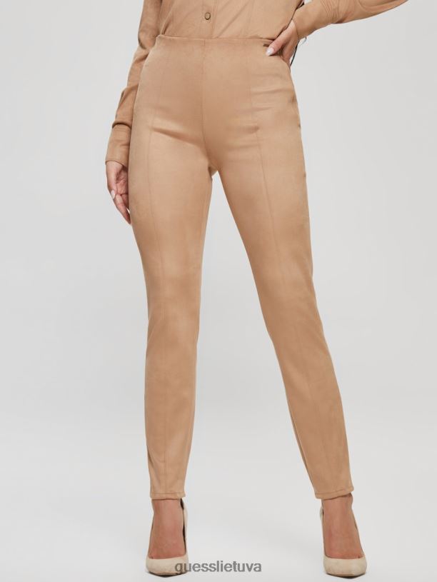 moterys GUESS 6NLN2011 drabužiai drėgnas smėlis Maya dirbtinės zomšos antblauzdžiai