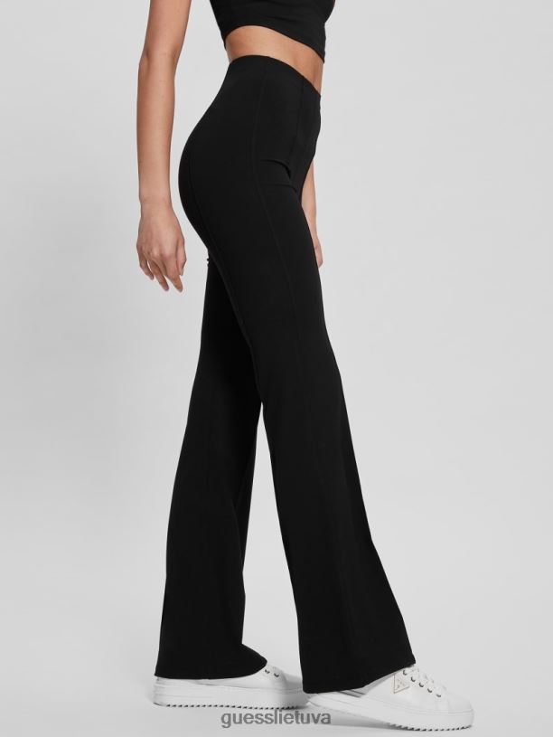 moterys GUESS 6NLN2050 drabužiai juodas aggie flare antblauzdžiai