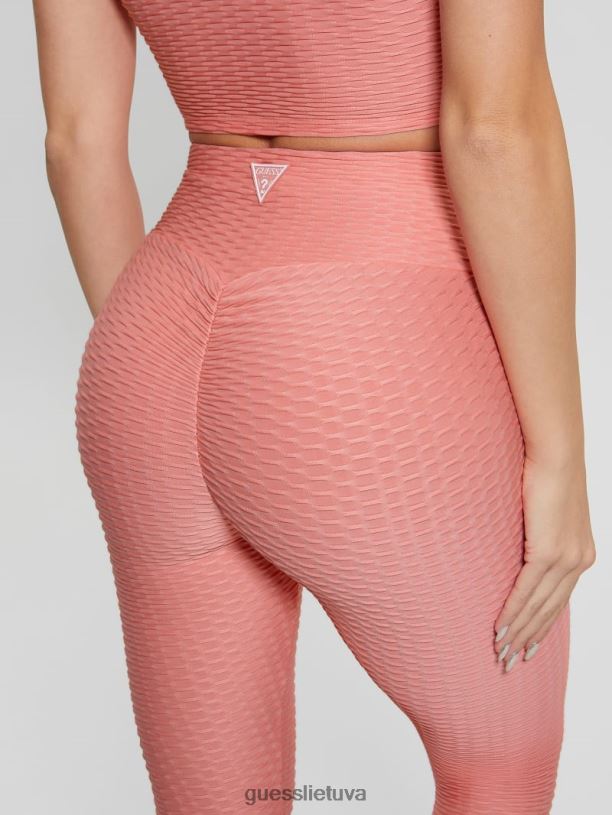 moterys GUESS 6NLN2083 drabužiai aukšta rožinė eco delma aktyvūs antblauzdžiai