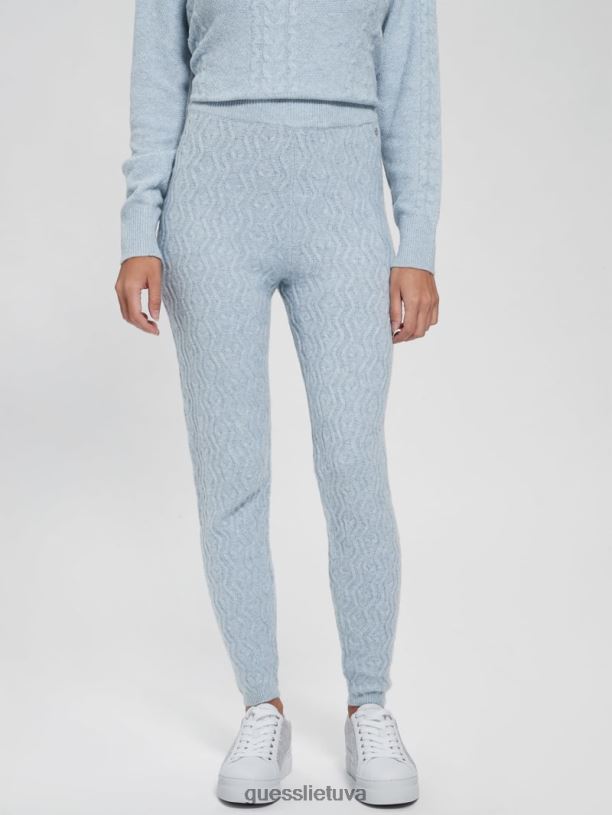 moterys GUESS 6NLN2156 drabužiai dangaus prieblanda Bleiro vilnos mišinio kabelinės antblauzdžiai