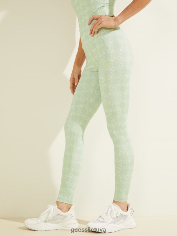 moterys GUESS 6NLN2210 drabužiai 4g logomania šalta rasa „caitlin“ logotipo antblauzdžiai