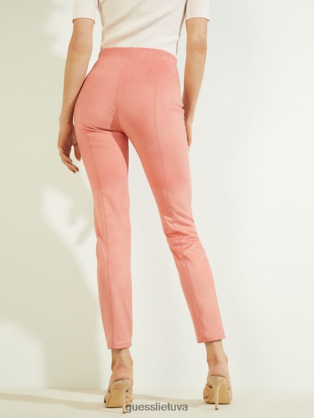 moterys GUESS 6NLN2337 drabužiai vidurvasario rožė Maya dirbtinės zomšos antblauzdžiai