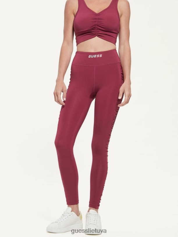 moterys GUESS 6NLN2366 drabužiai violetinis žiedlapis eco elise aktyvūs antblauzdžiai