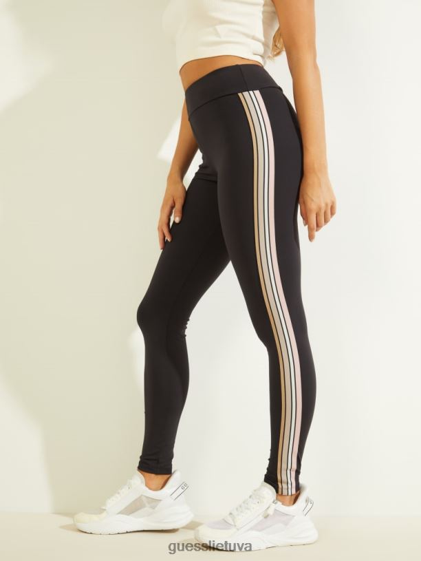 moterys GUESS 6NLN2505 drabužiai juodas bretanės antblauzdžiai