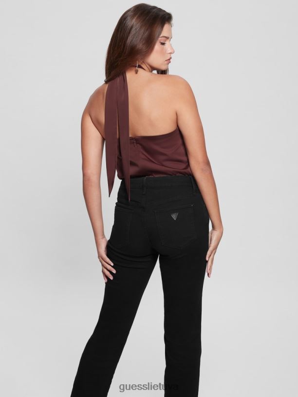 moterys GUESS 6NLN1463 drabužiai mistinis vynas ekologinis viržių apynasris bodis