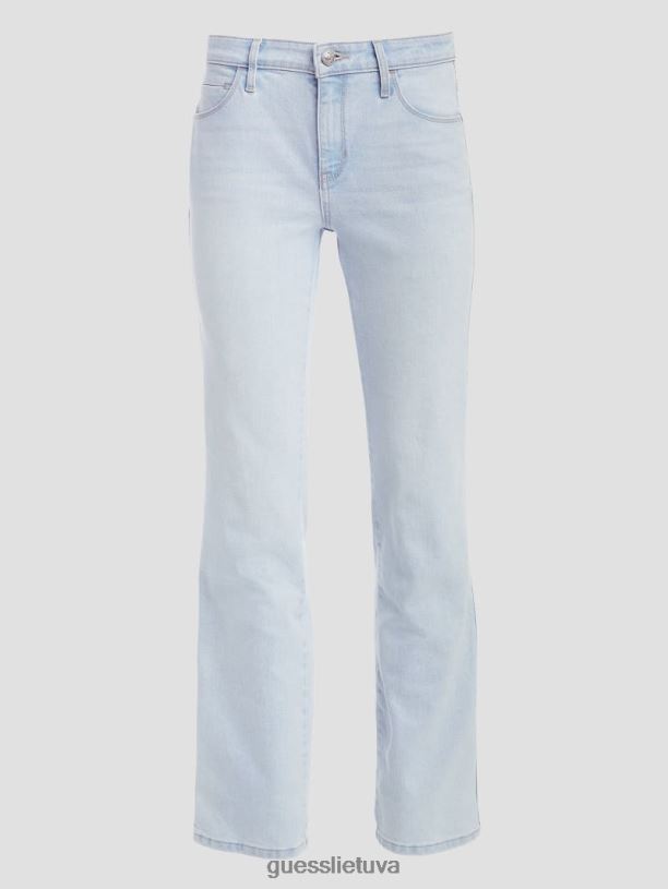 moterys GUESS 6NLN17 drabužiai ryškus akmuo mėlynas seksualūs tiesūs džinsai