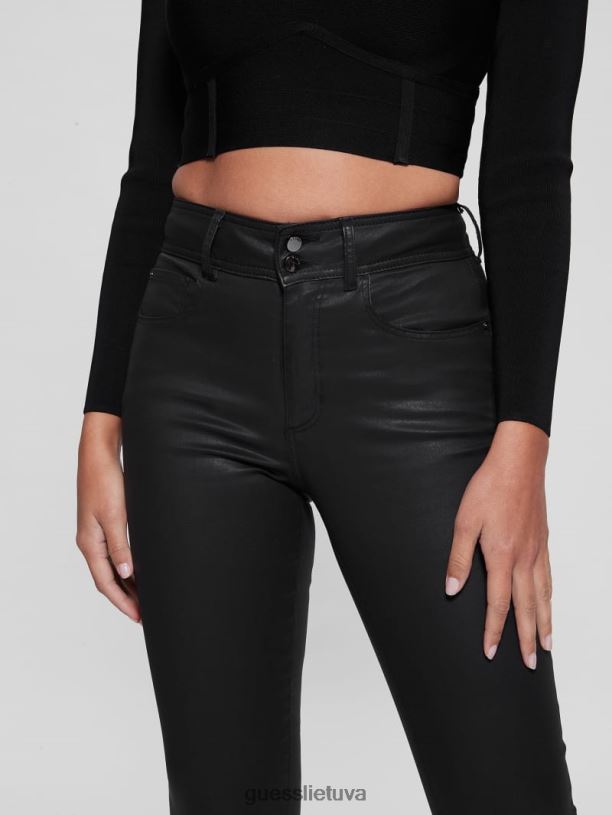 moterys GUESS 6NLN188 drabužiai padengtas juodai aukšto stiliaus džinsai