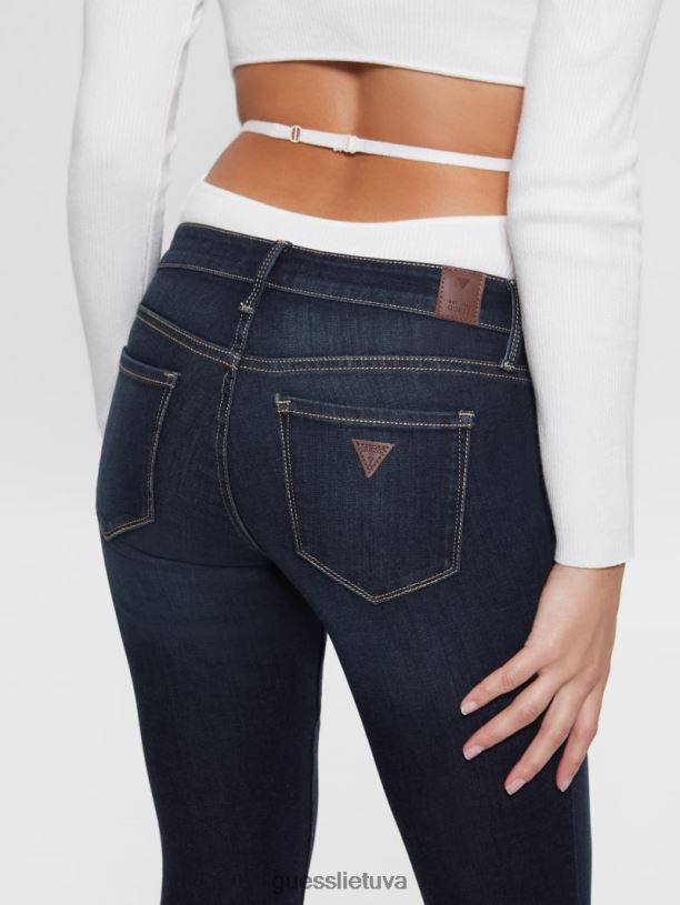 moterys GUESS 6NLN189 drabužiai kent plovimas mažo aukščio siauri džinsai