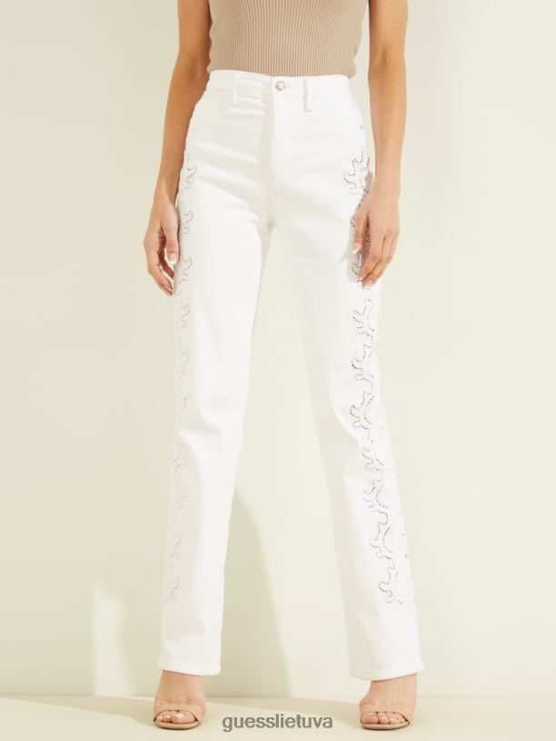 moterys GUESS 6NLN219 drabužiai sarma 80-ųjų džinsai su akutėmis