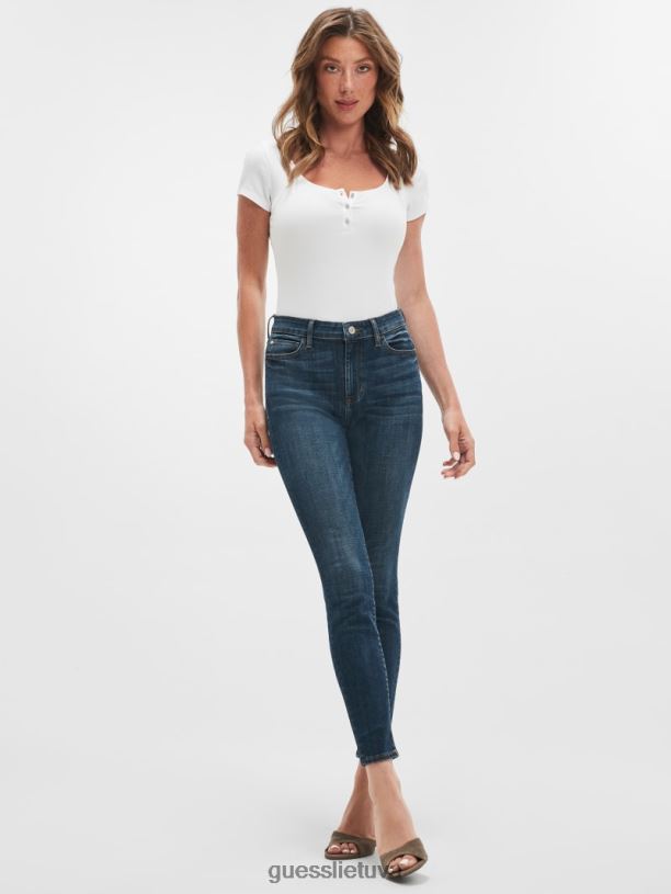 moterys GUESS 6NLN271 drabužiai majų įlanka eko 1981 siauri džinsai