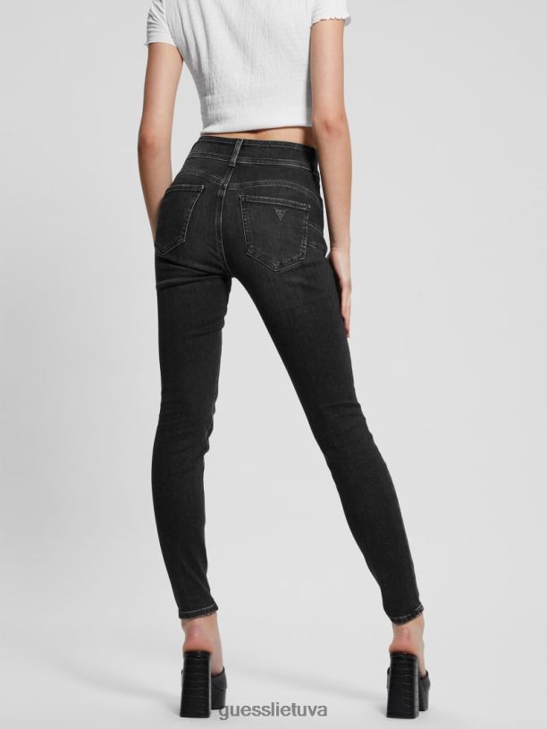 moterys GUESS 6NLN51 drabužiai stotis juoda Ekologiški siauri džinsiniai džinsai